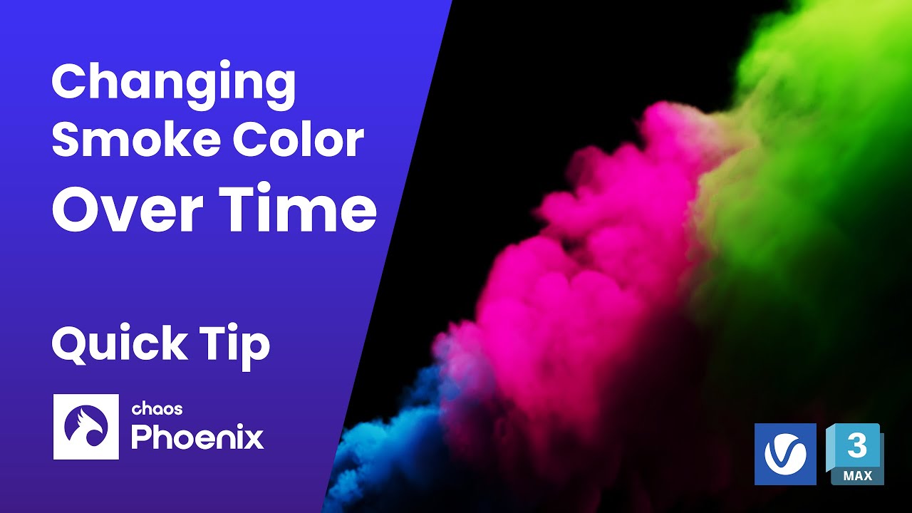 How To Change Smoke Color Over Time - Chaos Phoenix Tutorial