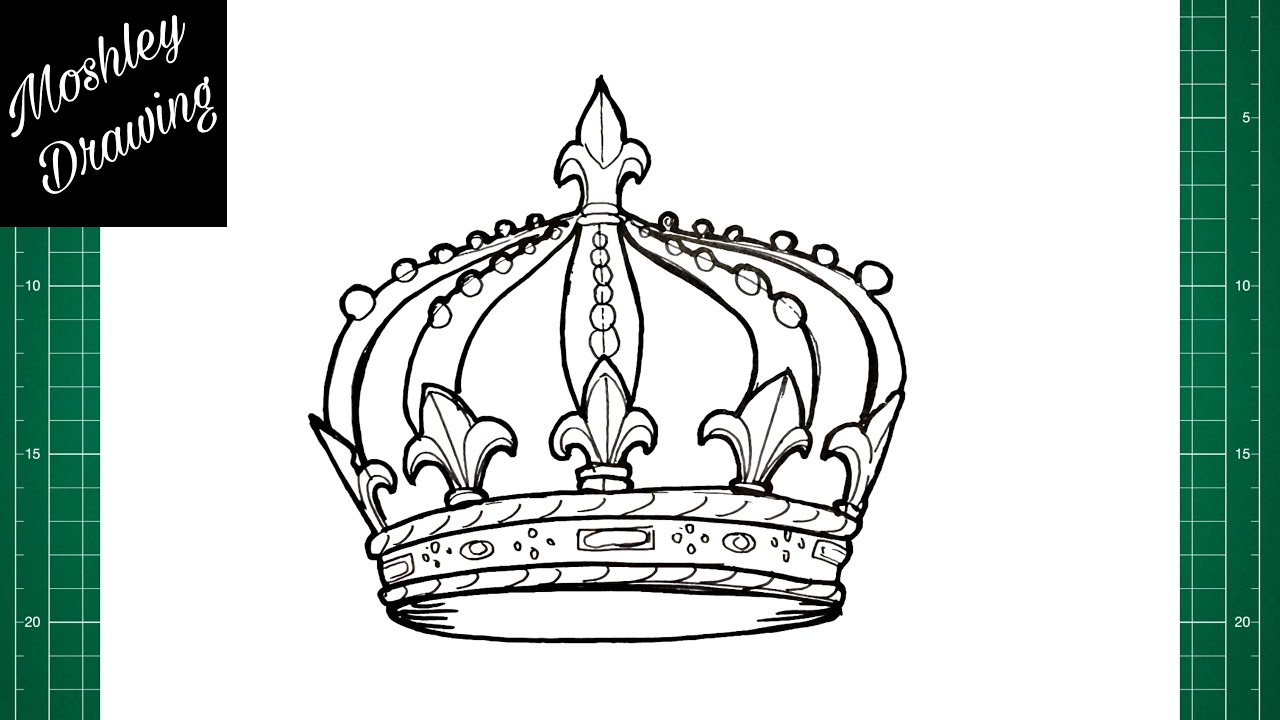 How to Draw a King Crown Step by Step