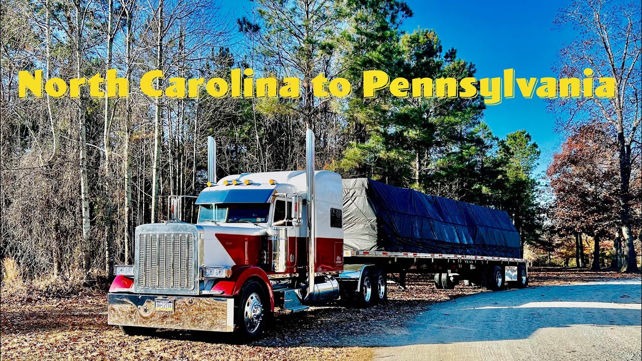 Trucking vlog  🇺🇸   Lumber from North Carolina ➡️ Pennsylvania
