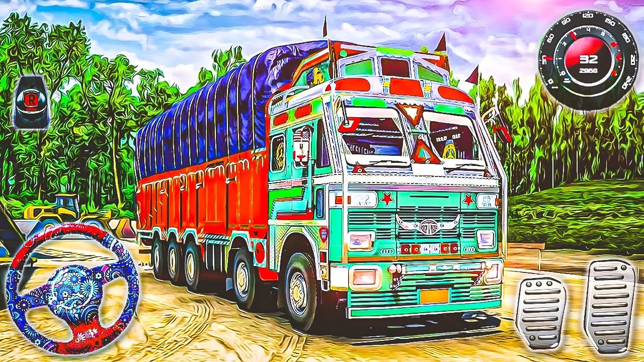 Indian Real Truck Driving Games | Desi Highway Cargo Transport - Android Gameplay