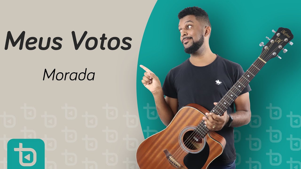 MEUS VOTOS VIOLÃO-MORADA - AULA DE VIOLÃO SIMPLIFICADA - LETRA E CIFRA - Como tocar Violão