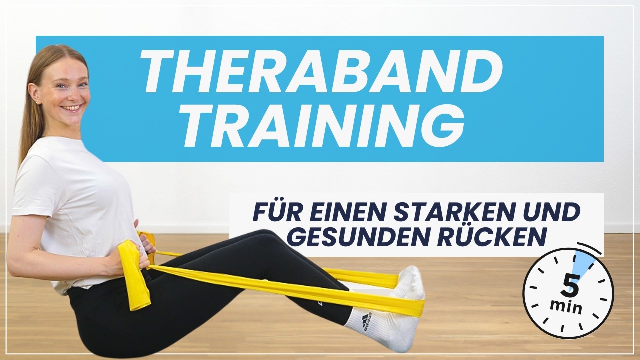 5 Rückenübungen mit Theraband - Körperhaltung verbessern & Schmerzen vorbeugen!