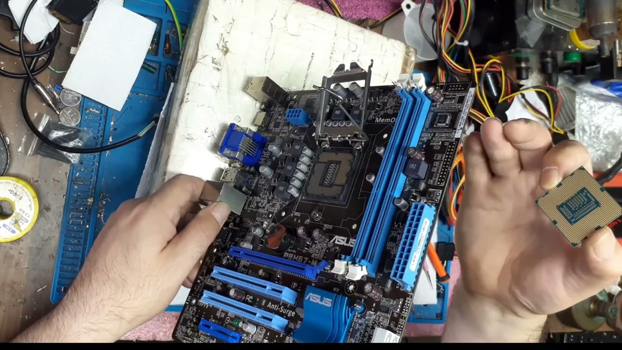 ARIZALI ANAKART TAMİR/1.Cİ RAM YUVA SLOTU GÖRMÜYOR ÇALIŞMIYOR/ÇÖZÜLDÜ/ASUS P8H67-M LE