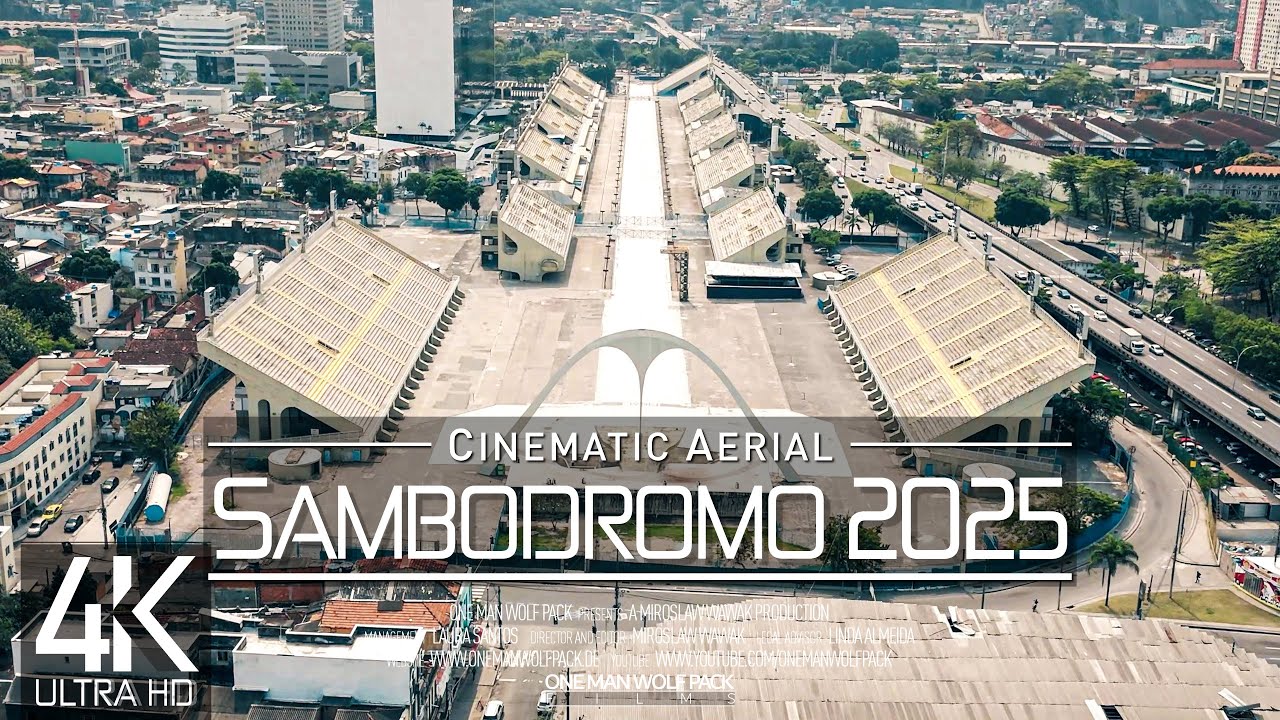 【4K】🇧🇷 Samb&oacute;dromo Rio de Janeiro from Above 🔥 Sapuca&iacute; BRAZIL 2025 🔥Cinematic Wolf Aerial&trade; Drone Film