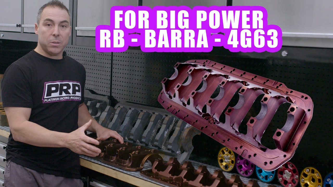 Integrated Main Caps and Brace for RB - Barra - 4G63 and More Soon - Platinum Tech