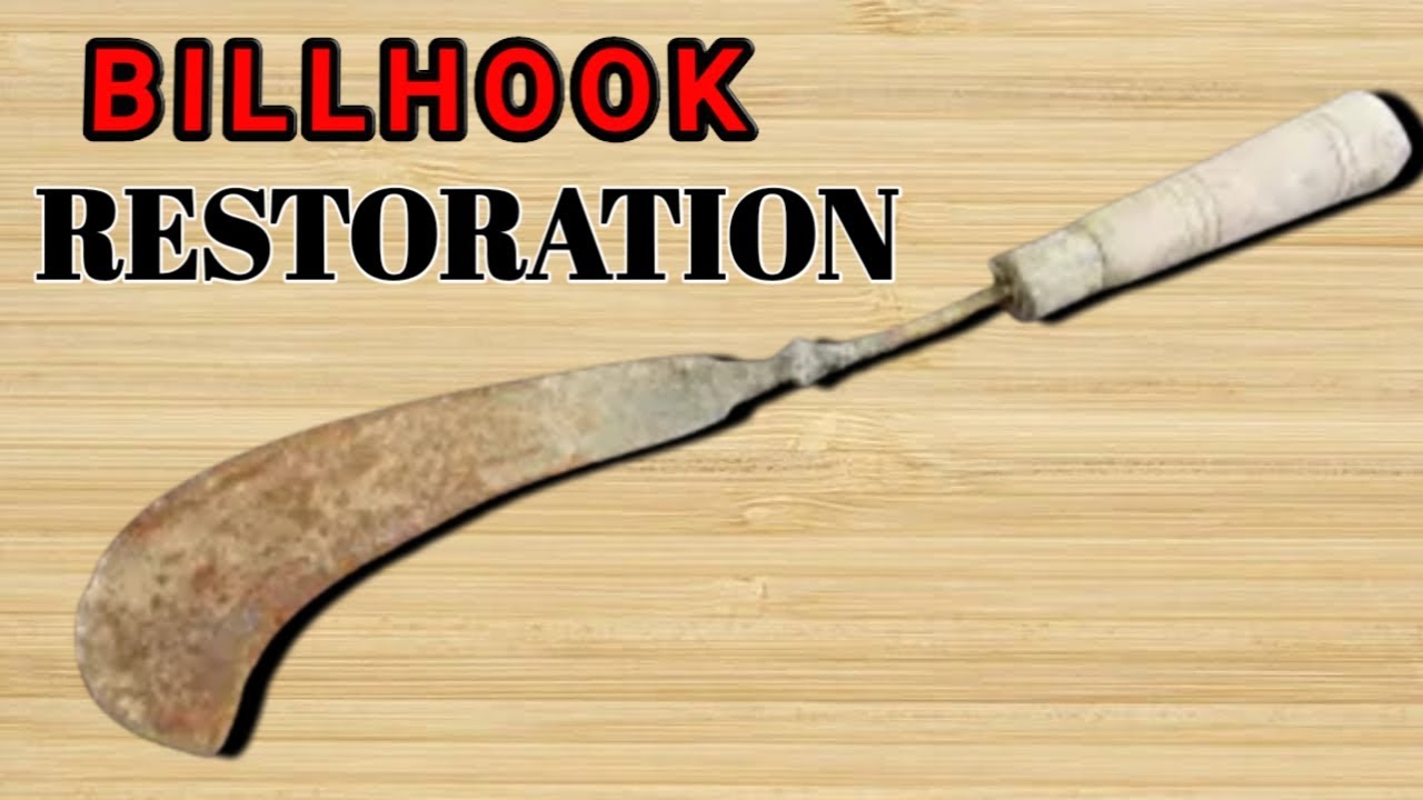 Rusty Old Billhook Restoration | Restoring A Tree Cutting Knife