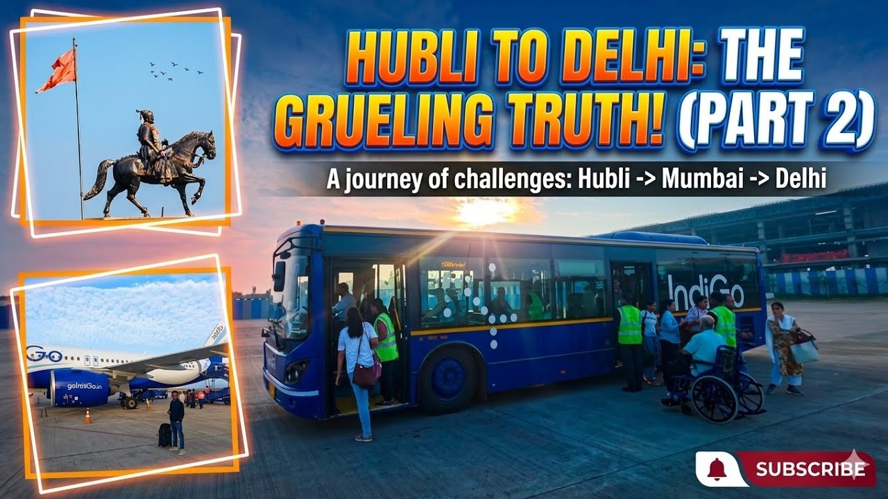 Hubli To Mumbai, Mumbai To Delhi 🤕|| NEW|| VLOG|| PART-2|| The roadside entertainer||