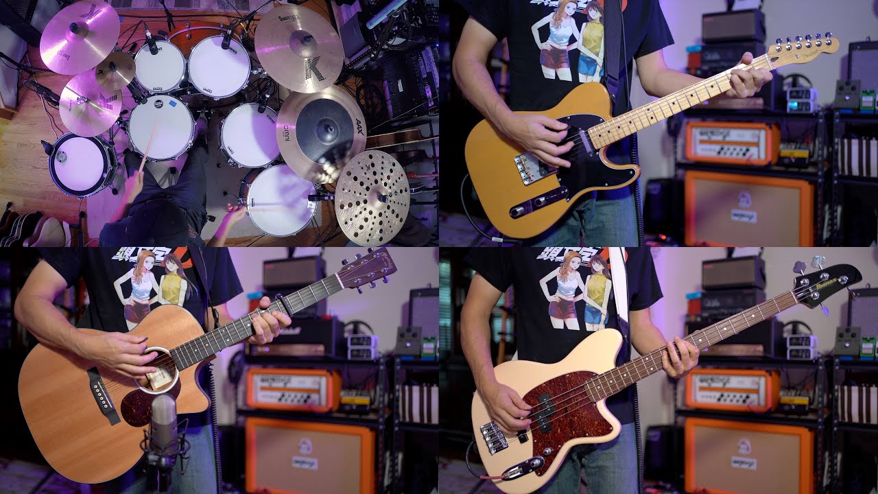 Modern English - I Melt with You [DRUM + GUITAR + BASS + KEYBOARD COVER]