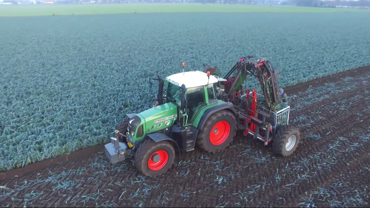 prei rooien- Fendt 714 Vario & Fendt 312 Vario & Van Houcke automaat Leek harvest DJI Phantom 3S