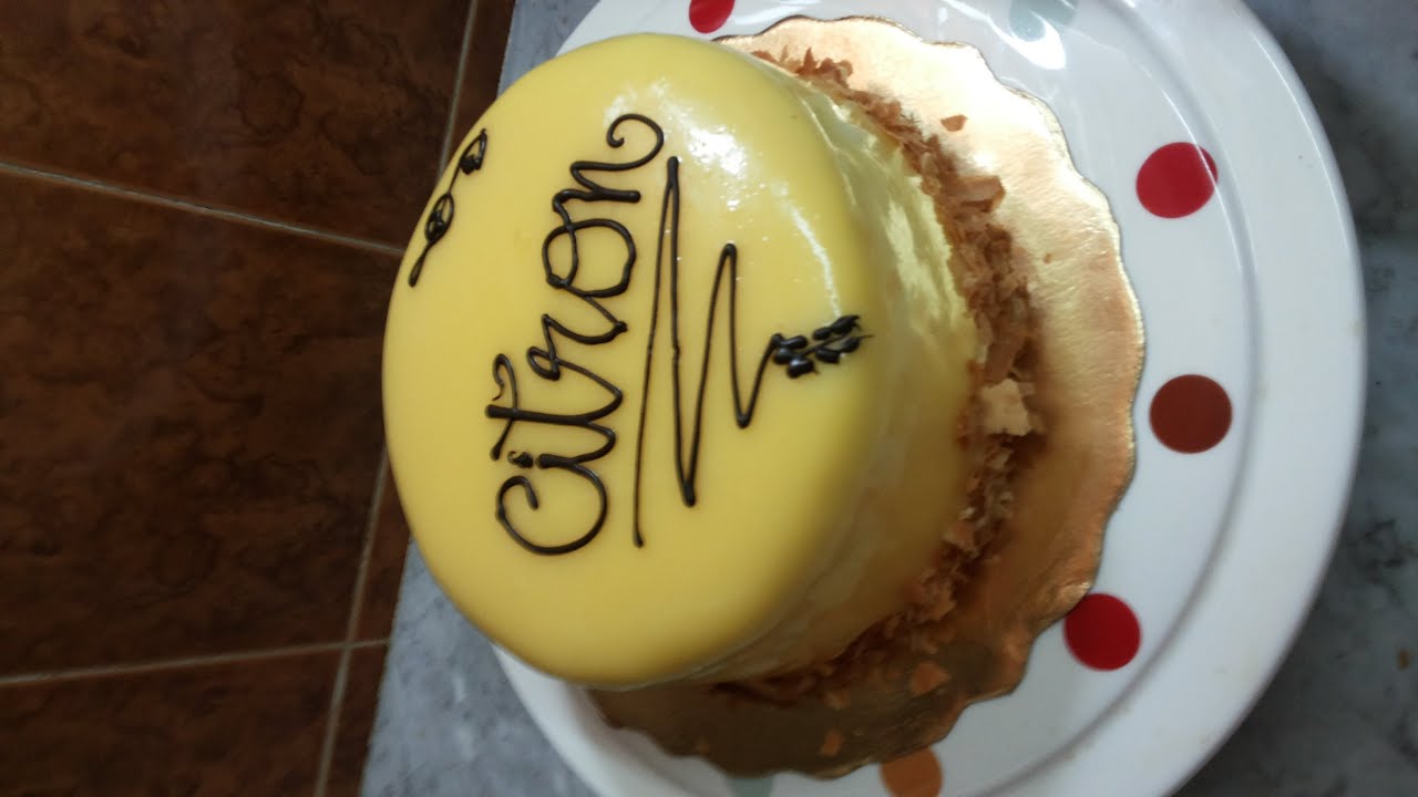 Entremet Glaçage au Citron de lyly cook