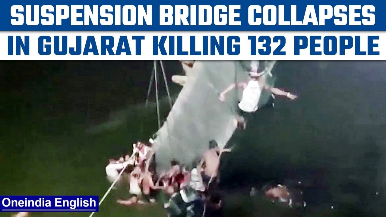 Gujarat: 132 people killed and 177 injured as bridge collapses in Morbi | Oneindia News *News