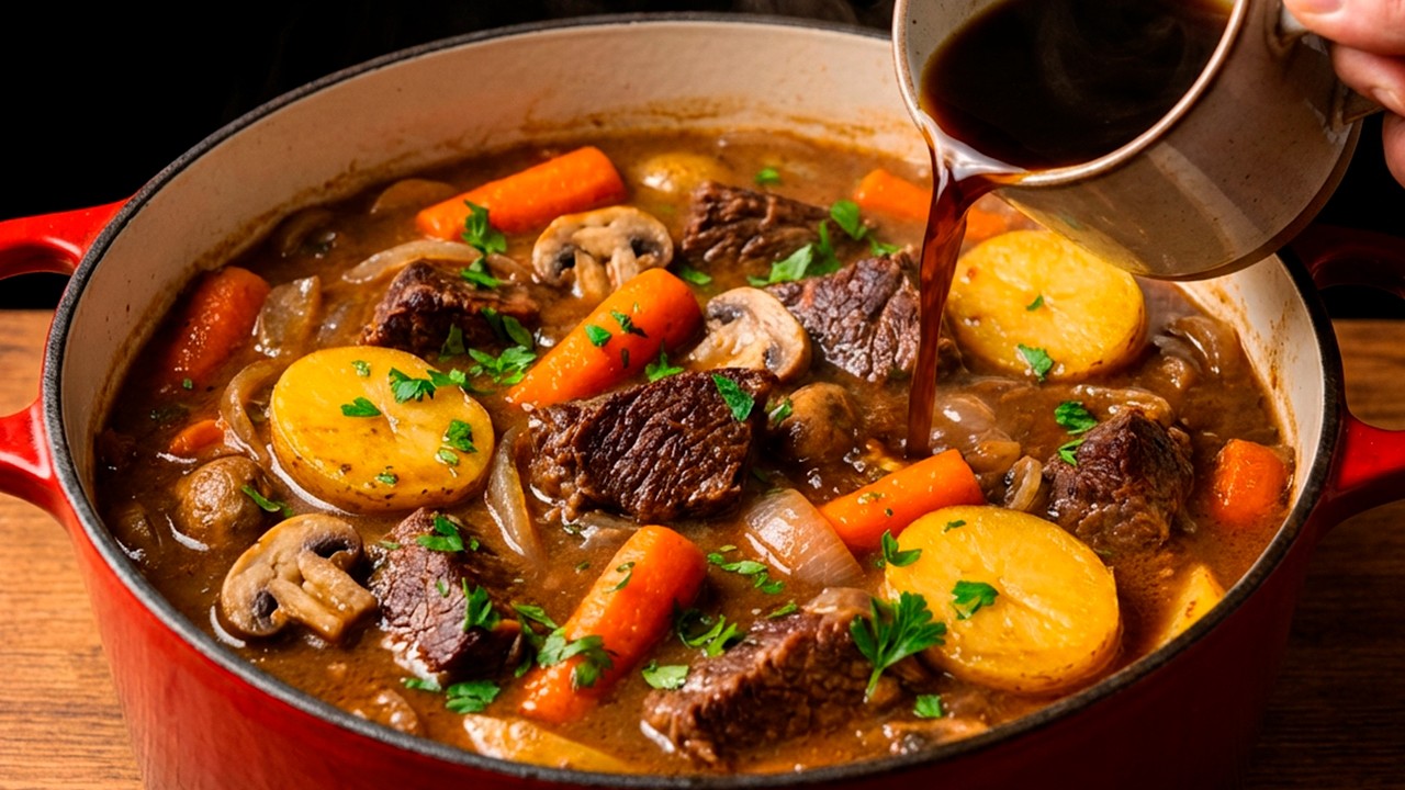 Das leckerste Rindfleischeintopf-Rezept aller Zeiten! Zart, saftig und in 90 Minuten fertig!