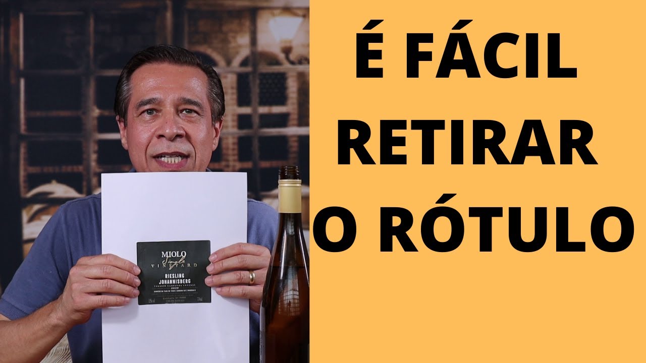 COMO RETIRAR O R&Oacute;TULO DA GARRAFA DE VINHO.