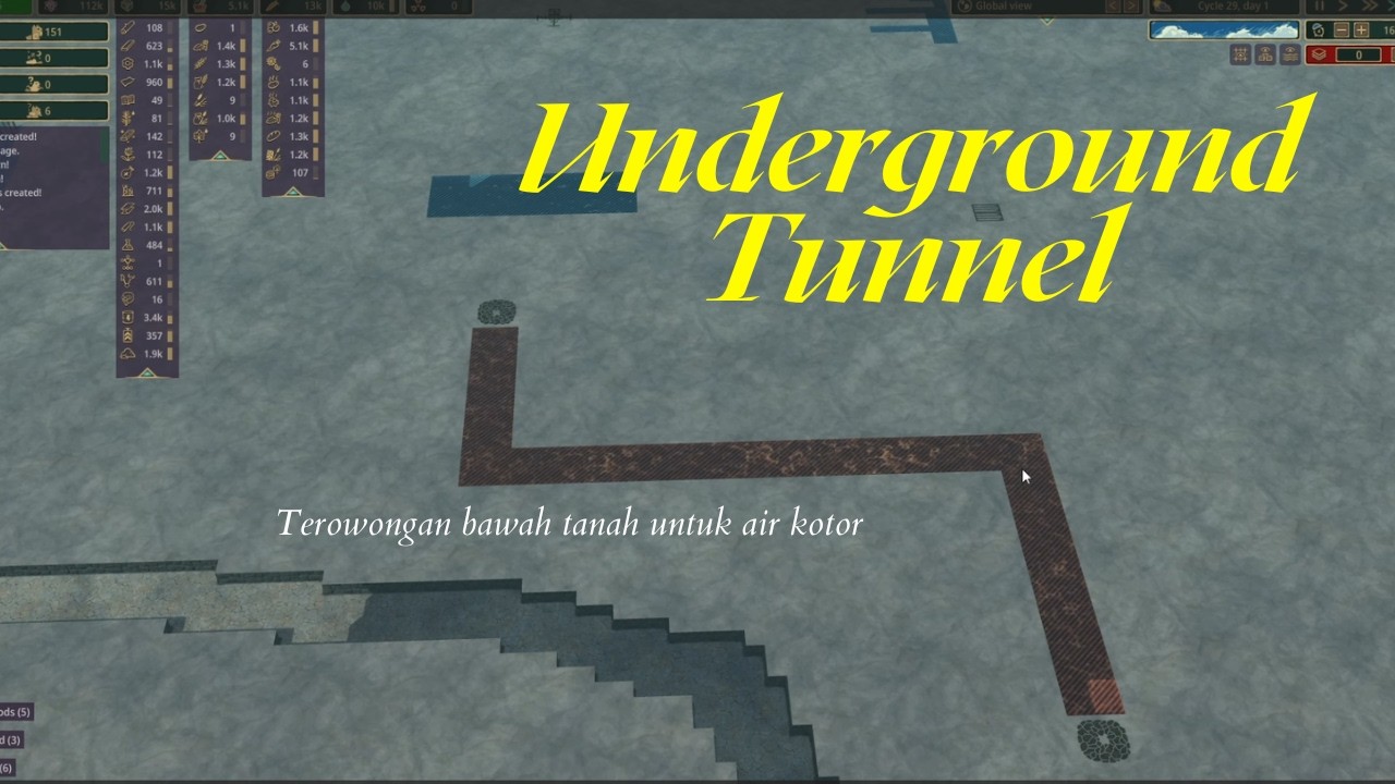 Aku mengabungkan 2 sumber air kotor menjadi 1 aliran. Timberborn Experimental 1.0 part 10