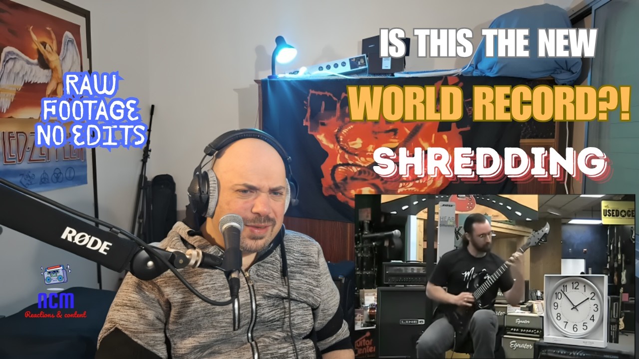 World Records In Music - World's Fastest Guitarist Reaction
