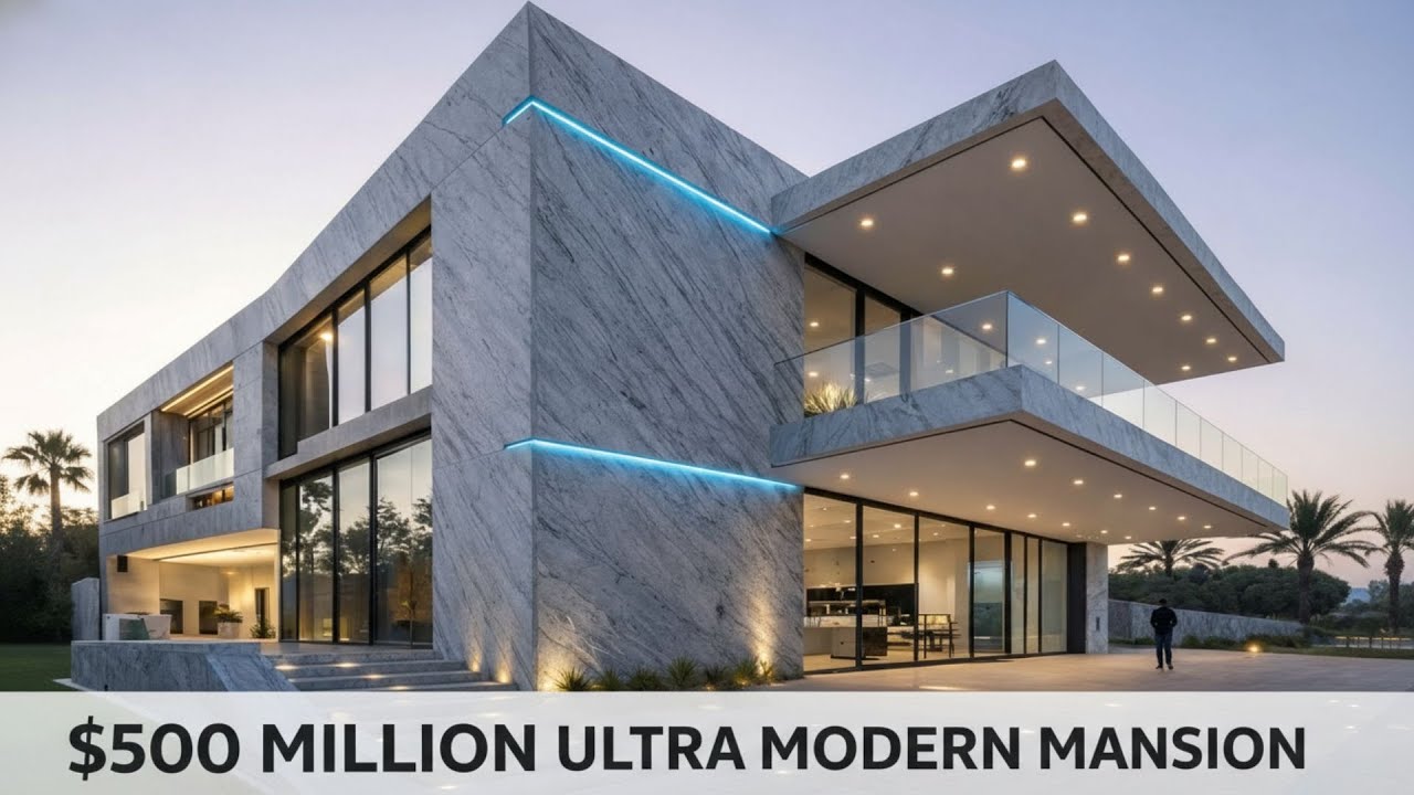Inside a $500,000,000 Ultra-Modern Mega Palace | The Most Expensive Mansion on Earth (8K) 2025