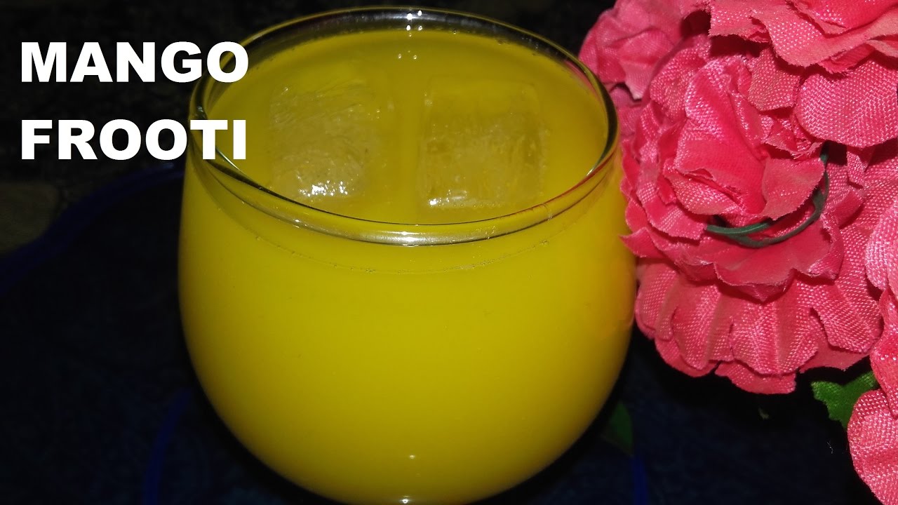 Mango Frooti Recipe - How To Make Mango Frooti At Home - Fresh Mango Drink - Quick & Easy Method