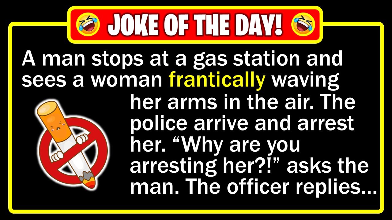 🤣 BEST JOKE OF THE DAY! - While at a gas station, a man noticed a woman smoking... | Funny Dad Jokes