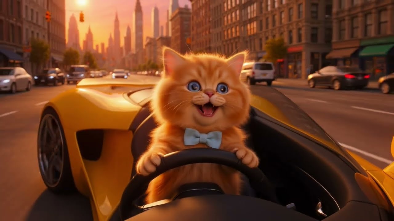 This Little Kitten’s Luxury Car Ride Will Melt Your Heart! 💖🌿