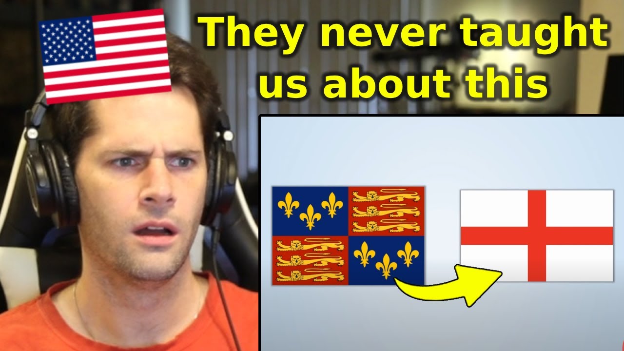 American Reacts to the Old English Flag