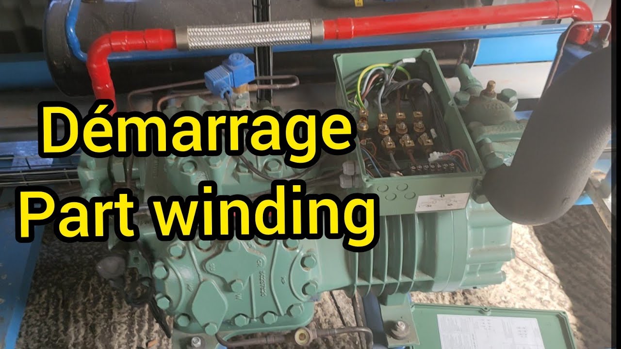 Starting part winding and how to read a nameplate كيفية إقلاع  ضاغط ترددي البيستن