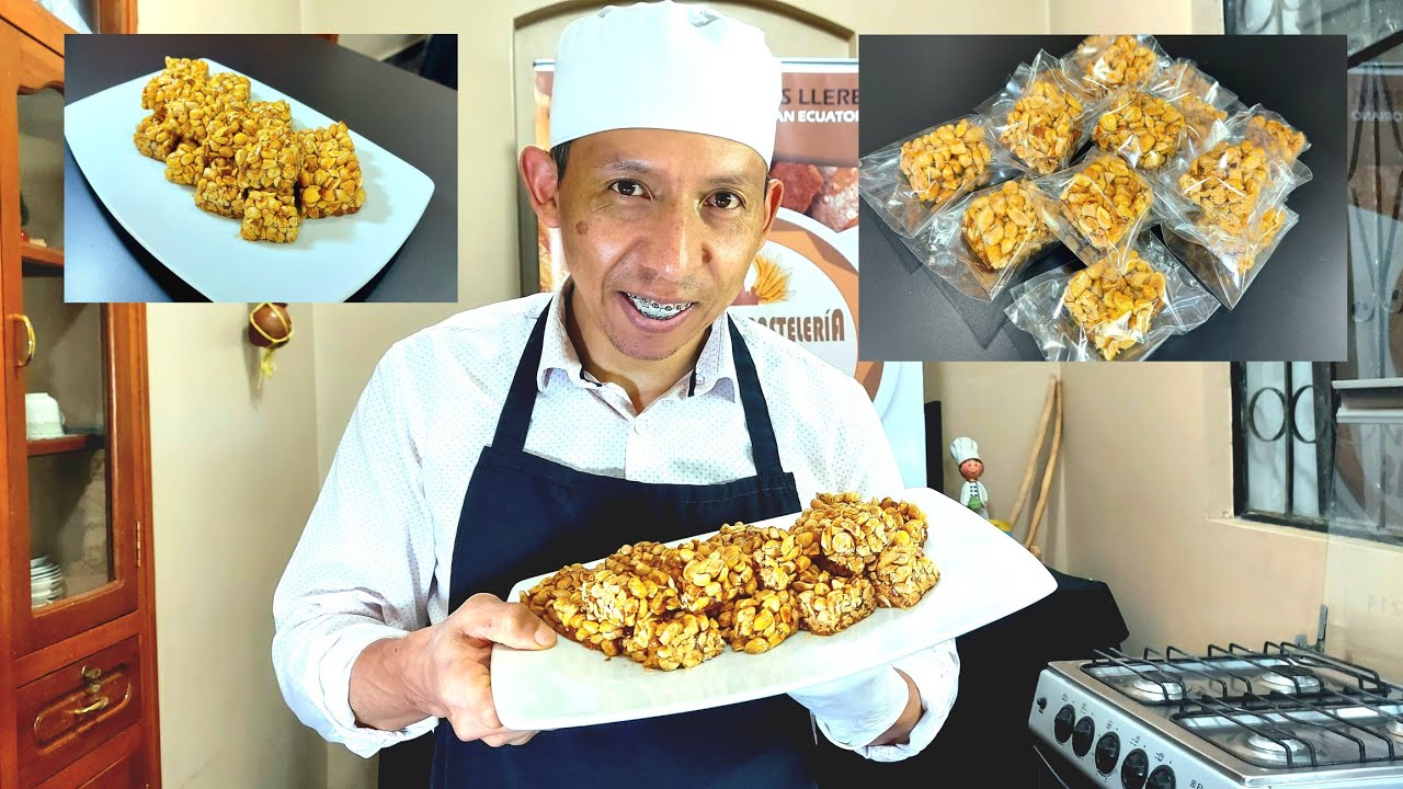 Con 2 ingredientes Turrón crocante de Maní (con el toque de Luis) Ecuador