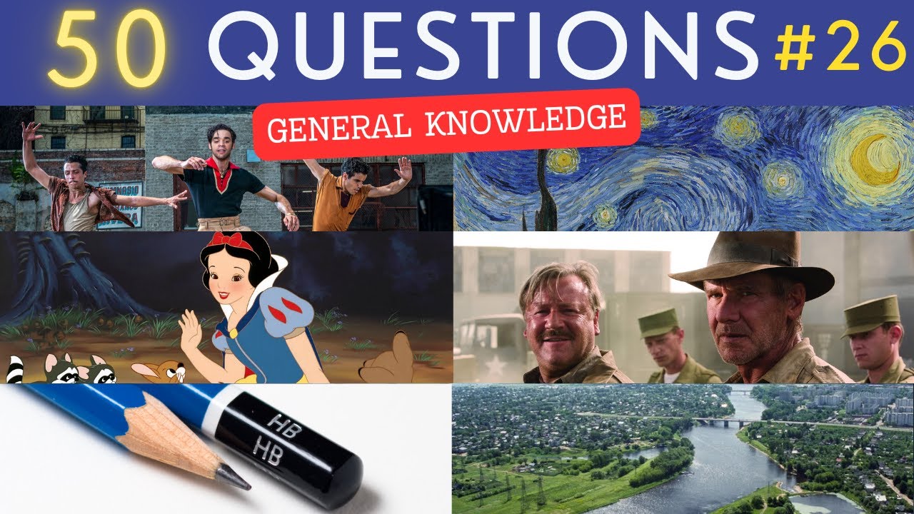 The General Knowledge Quiz #26 ¦ 50 Trivia Questions - Pub Quiz