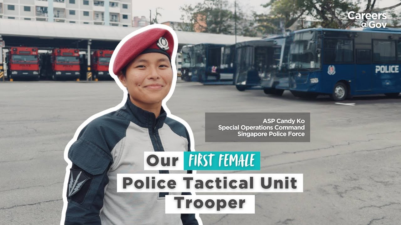 Celebrating International Women's Day with our first female Police Tactical Unit Trooper