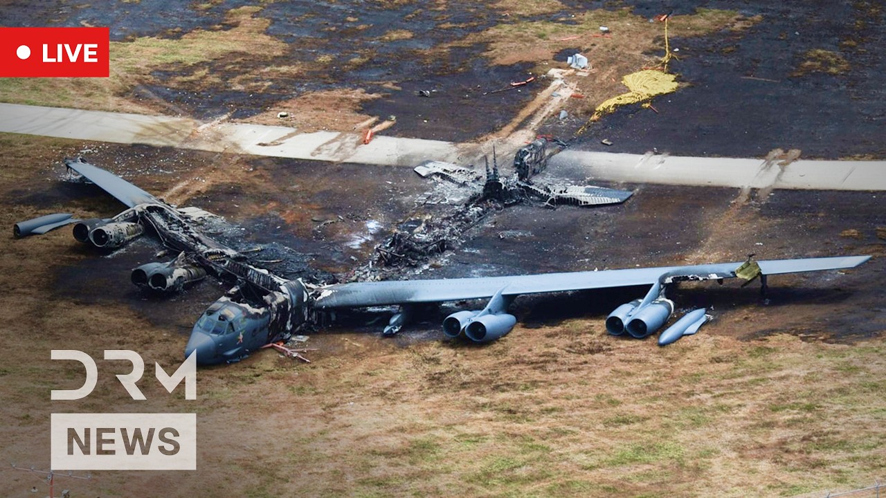LIVE: Officials Reveal Details After B-52 Crash near Edwards Air Force Base in California | AP15