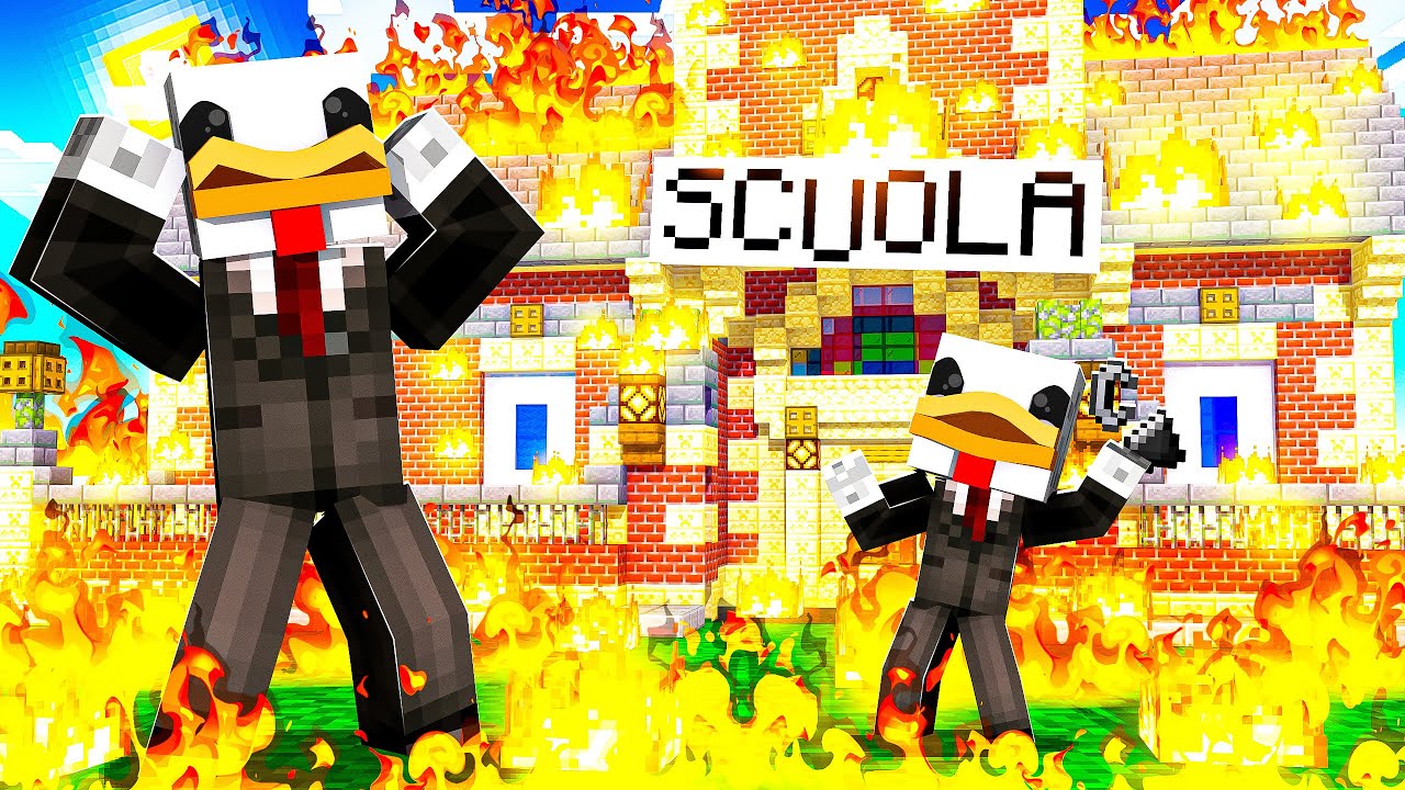 MIO FIGLIO HA DATO FUOCO ALLA SCUOLA SU MINECRAFT