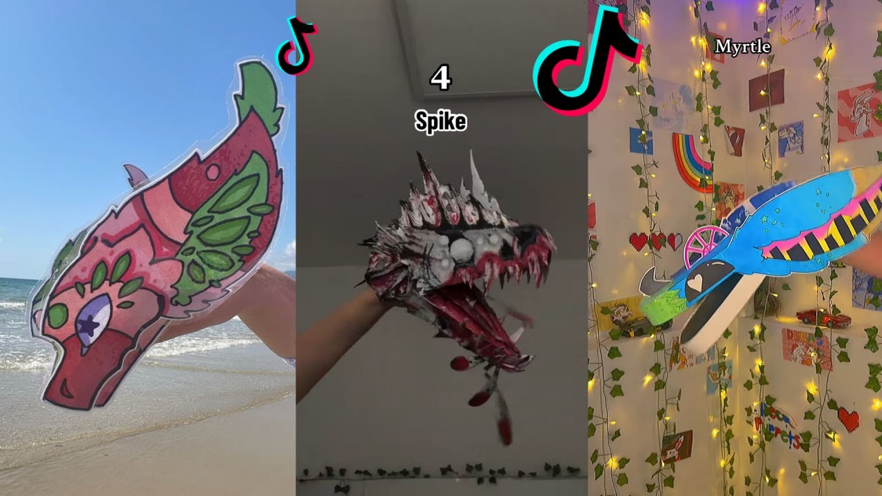 Dragon Puppet Crafts - Paper Dragon TikTok Compilation #515
