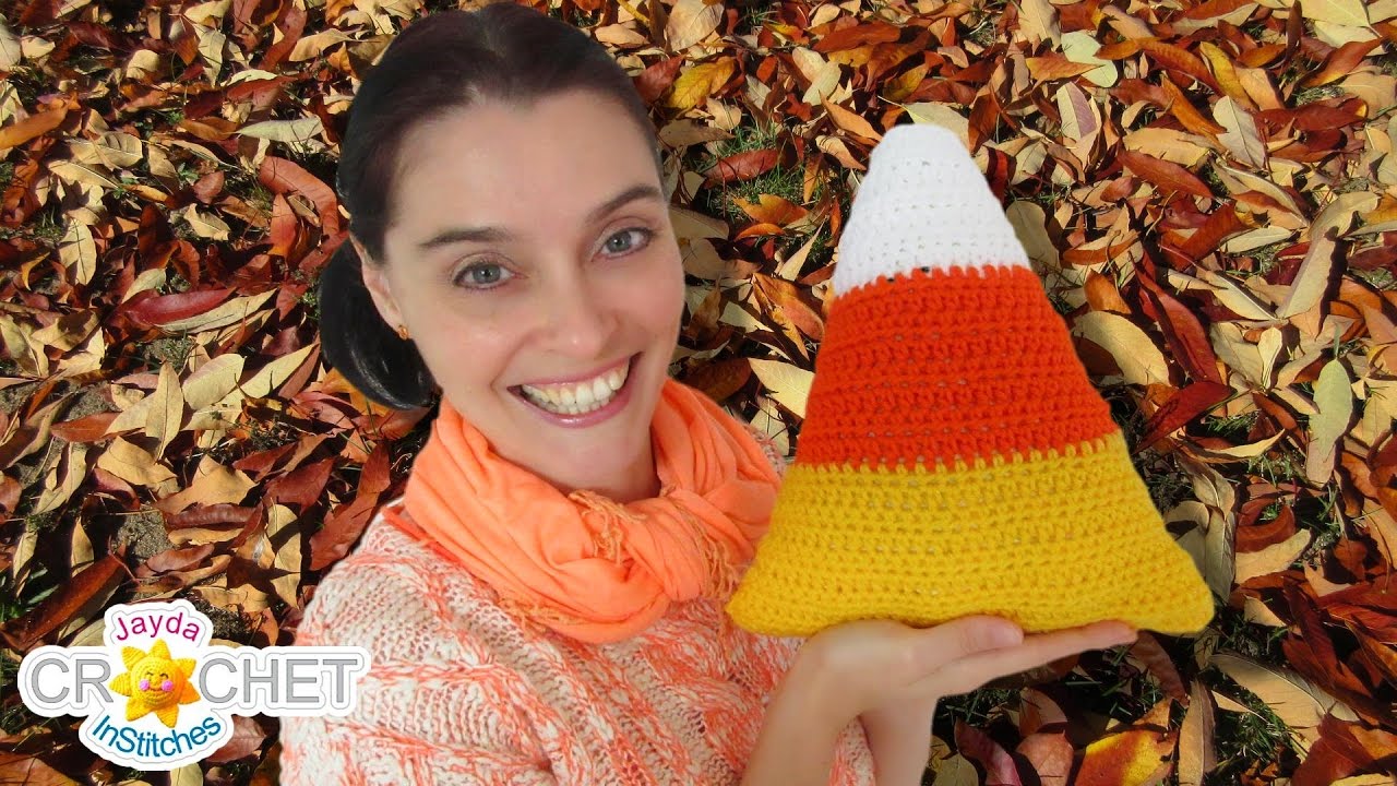 Candy Corn Pillow Crochet Pattern & Tutorial