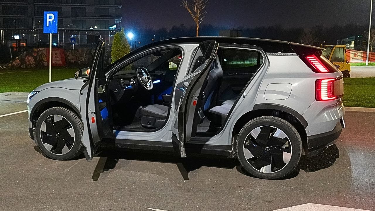 Обзор ночных фар Volvo EX30 Cross Country 2026