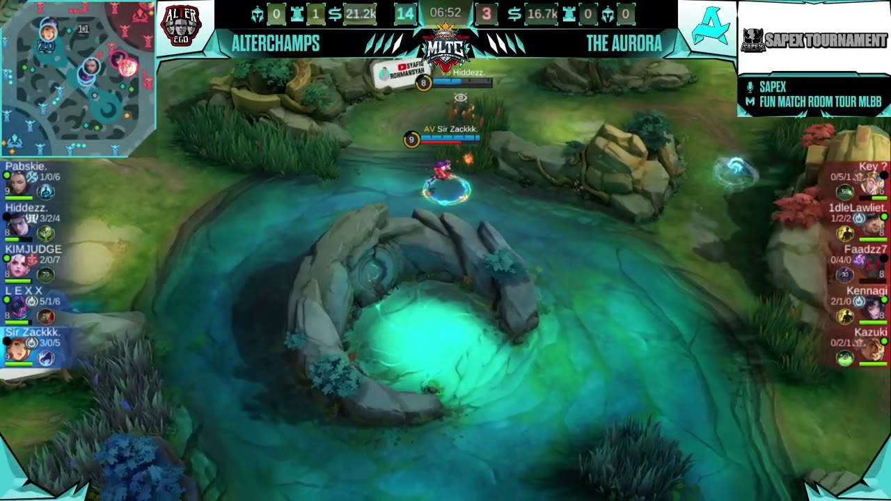 FUN MATCH CUSTOM ROOM MOBILE LEGENDS MLTC ALTERCHAMPS VS THE AURORA MATCH 6