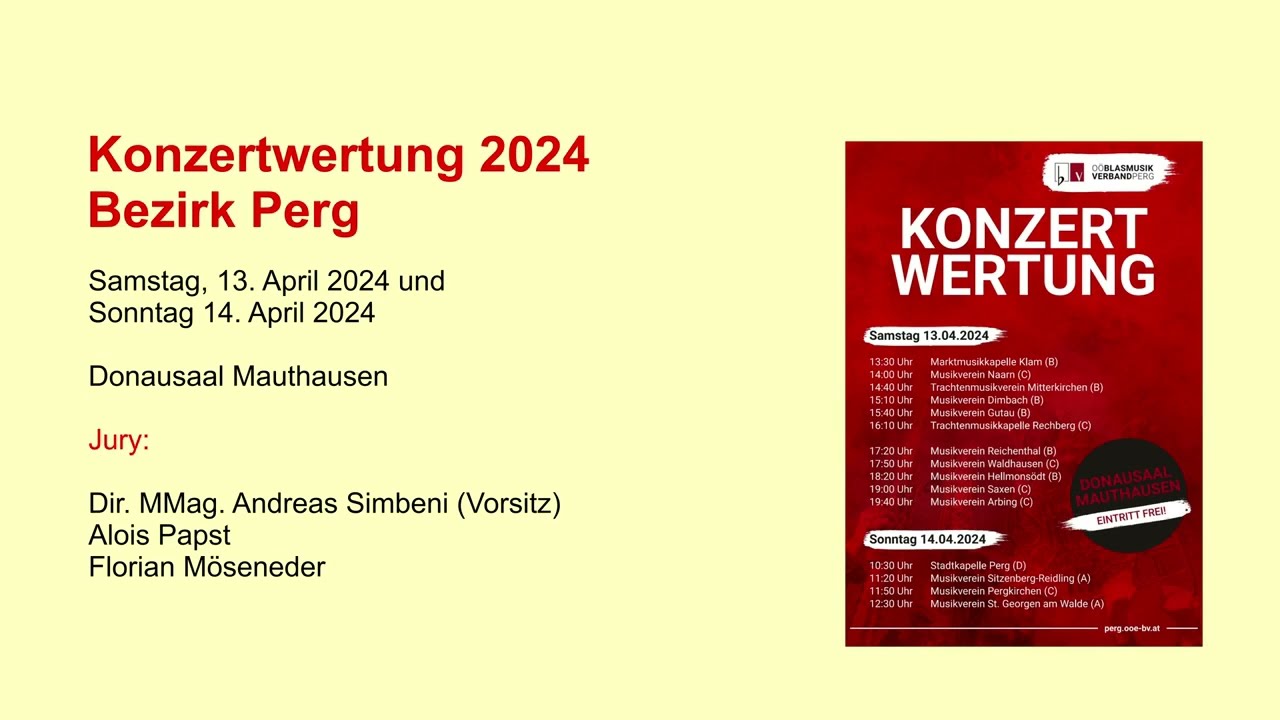 Konzertwertung Bezirk Perg 2024