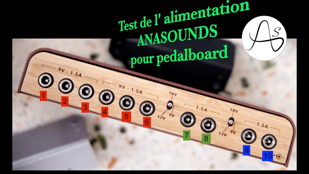 Test prototype alimentation Anasounds K+ pour pedalboard