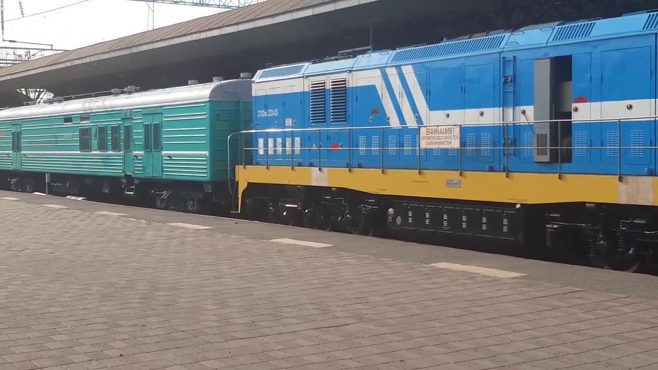 Поезд 43 Алматы 1-Кустанай.Станция Алматы 1.