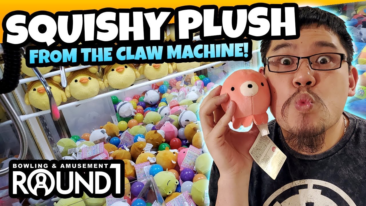 They're So Squishy! Squishy Plush in the Round 1 Arcade Claw Machine