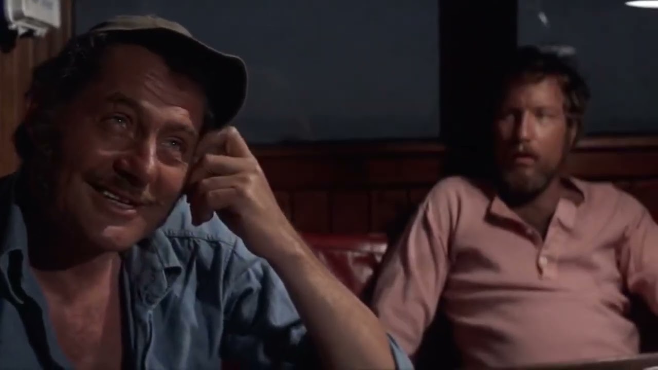 Jaws 1975 Quint & Matt share their stories at dinner scene