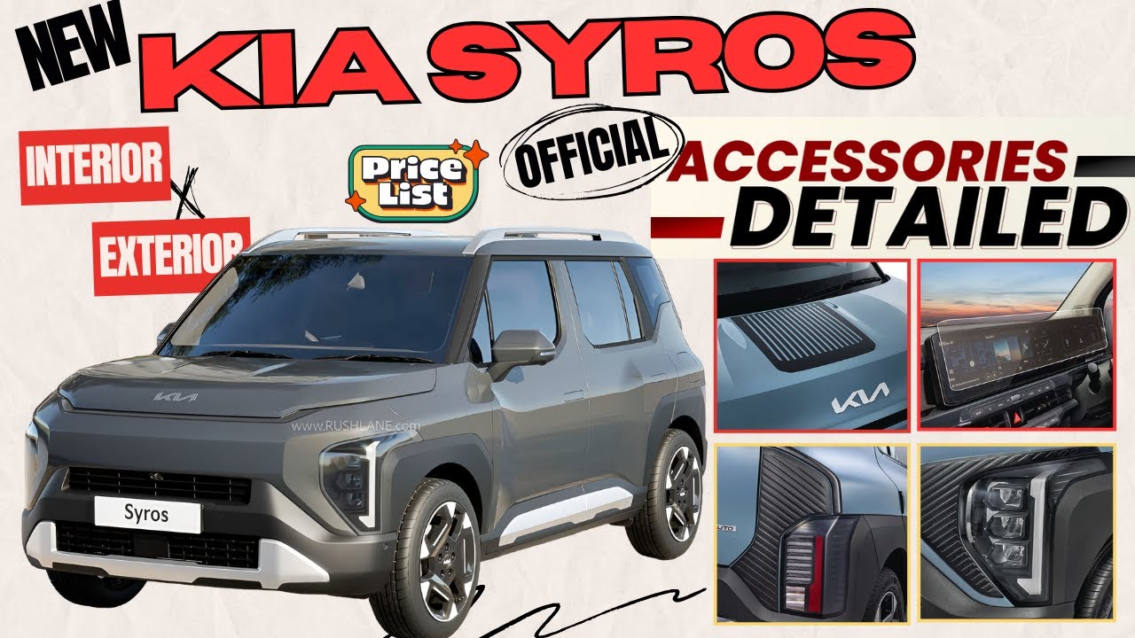 New Kia Syros Accessories Detailed I Kia Syros 2025 Accessories I Kia Syros 2025 Modified