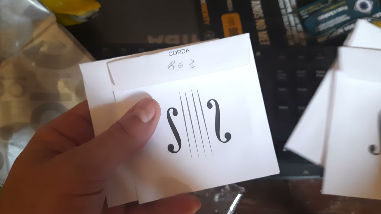 Unboxing - Cordas para violino 4/4 da marca Erudithus.