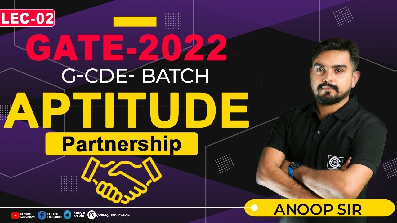 Partnership || GATE/ESE 2022 I G-CDE Batch I GATE Live Class