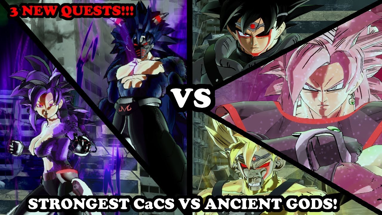 3 NEW QUESTS WITH NEW CHARACTERS! BUUZER & REZUUB VS ANCIENT GODS! STRONGEST CaCs - DB Xenoverse 2