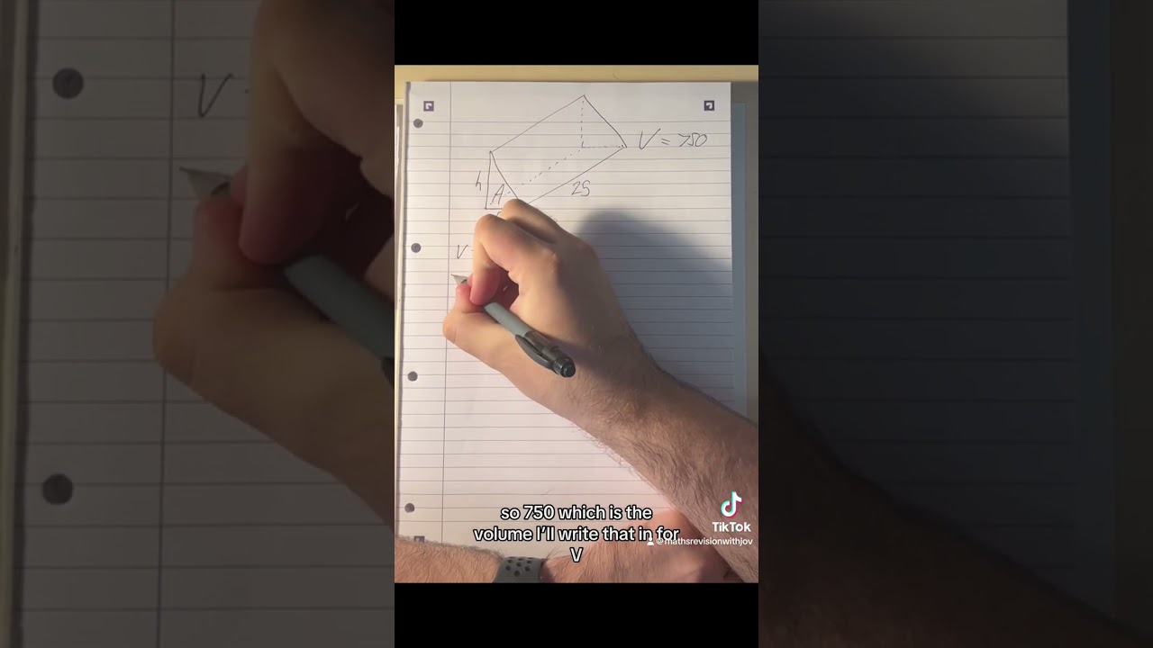 Finding a Missing Length in a Prism - GCSE Maths Revision