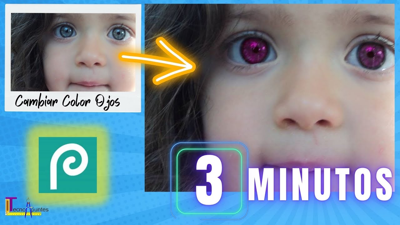 CAMBIAR COLOR OJOS en PHOTOPEA【MÁSCARA RÁPIDA】🔥