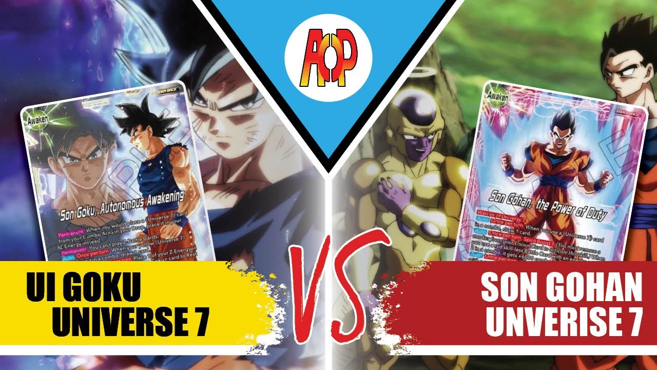 Set 23 UI Goku U7 (Y) vs Gohan U7 (R) | Gameplay | DBS TCG