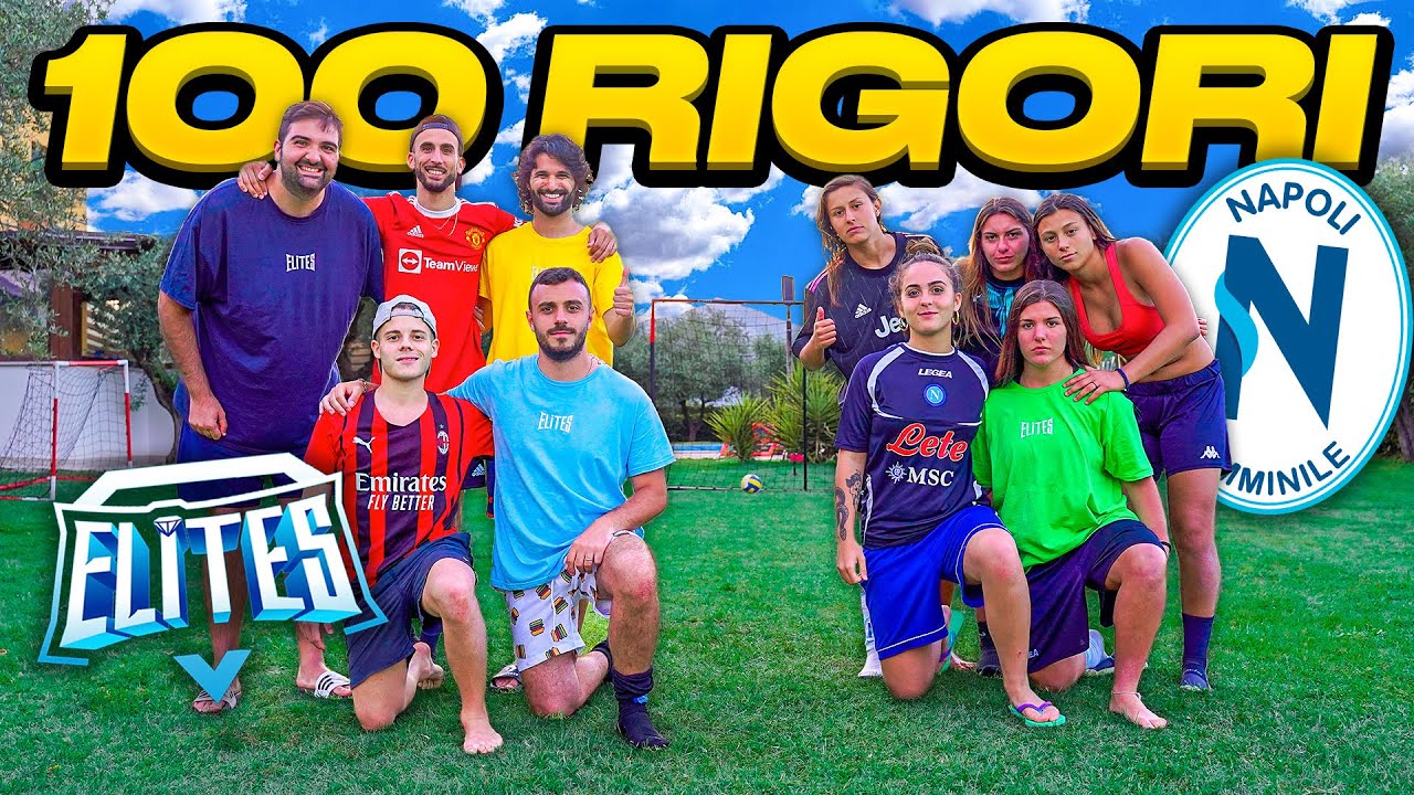 ⚽ 100 RIGORI CHALLENGE in VILLA! - ELITES vs NAPOLI FEMMINILE