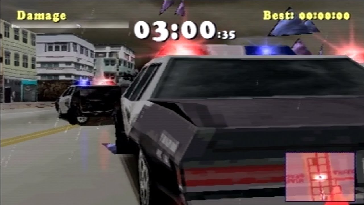 Driver 1 PS1 Cheats Infinite Mass, Rain & Invincibility Funny Moments