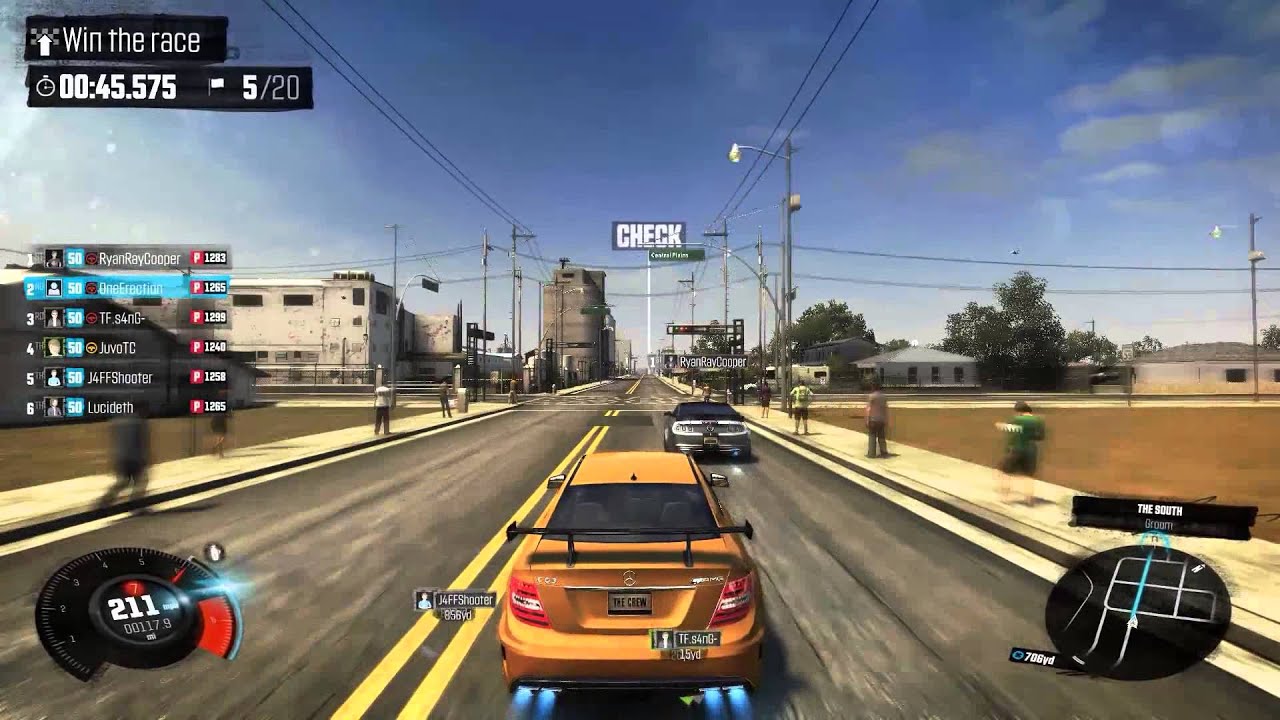 The Crew: Online PvP Race - Mercedes-Benz C63 AMG Black Performance Spec Gameplay [Speed DLC Pack]