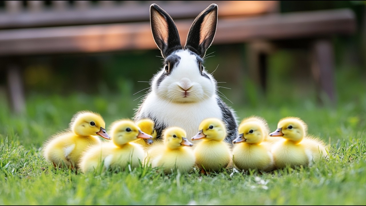 Cute Baby Animals 4K UHD 🐾 | 🌸 Adorable Wildlife Moments with Soft Nature Sounds